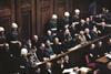 Nazi defendants on trial in Nuremberg