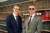 BTTJ Alex Khan (left) welcomes David Whiting to Brindley Twist Tafft & James 1