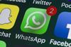 WhatsApp icon on phone