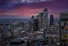 City of London skyline at dusk