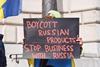 Russian protest sign