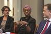 Elisabeth Sullivan, Brenda Albert and Michael Harwood-Smith