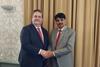 Nick Emmerson and BCI Chairman Manan Kumar Mishra
