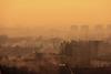 City smog scene