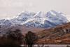 Mount Snowdon range from Capel Curig, Wales