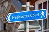 Magistrates court sign