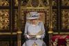Queen Elizabeth II delivers a speech in the House of Lords during the State Opening of Parliament