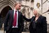 Tom Hayes, with his lawyer Karen Todner, outside the Royal Courts Of Justice