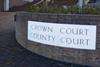 Crown Court County Court sign