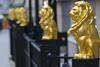 Railing decorations outside Law Society HQ Chancery Lane