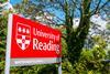 University of Reading campus sign