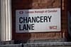 Chancery Lane road sign