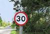 Speed-limit sign