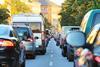 Cars in traffic