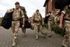 British army troops