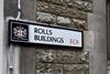 Rolls Buildings street sign