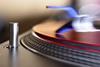 Record on turntable