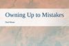 Owning up to mistakes book
