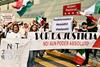 Mexico judicial reform protest outside IBA September 2024