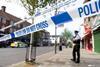 Golders Green stabbing, police tape