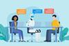 AI robot desk