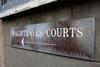Magistrates court sign