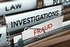 Folders labelled 'investigations' and 'fraud'