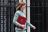 Chancellor of the Exchequer Rachel Reeves leaves 11 Downing Street to deliver the government's spending review