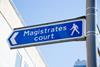 Magistrates Court sign