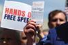 free speech protest