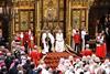 King Charles III and Queen Camilla attend the state opening of Parliament at the Palace of Westminster