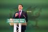 Plaid Cymru leader Rhun ap Iorwerth launches his party's General Election manifesto, June 2024