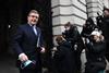 Lord Chancellor and Secretary of State for Justice Robert Buckland returns to 10 Downing Street following a cabinet meeting