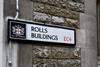 Rolls Buildings street sign