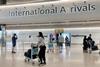 International arrivals gate during coronavirus, Heathrow