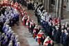 Judges' procession in Westminster Abbey