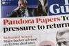 The Guardian's 'Pandora Papers' front page story