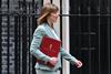 Chancellor of the Exchequer Rachel Reeves leaves 11 Downing Street to deliver the government's spending review later