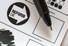 Reform UK ballot form