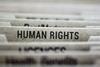 A file labelled 'Human Rights'