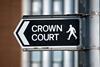 Crown court sign