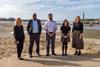 Beach break: staff from Boys & Maughan Solicitors’ Margate office enjoying a lunchtime walk to Margate Main Sands