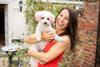 Rachel Roche, owner of PetPact with her dog Molsey