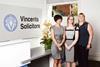 Talitha Murphy with new starters Emma Barton and Claire Potts