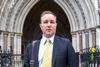 Tom Hayes outside the RCJ. Libor scandal appeal hearing in London