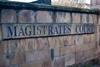 Magistrates' Court building sign