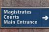 Magistrates court sign