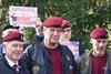 Veterans of the Parachute Regiment protest against Bloody Sunday prosecutions.