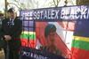 Former Royal Marine protests against jailing of Sgt Blackman