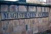 Magistrates court sign